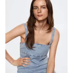 Mango Lyocell Denim Dress -Mango popular store mango 0009 7668916 4