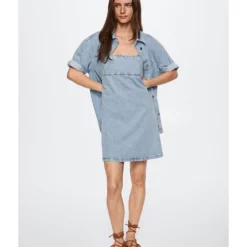 Mango Lyocell Denim Dress -Mango popular store mango 0010 7668916 5