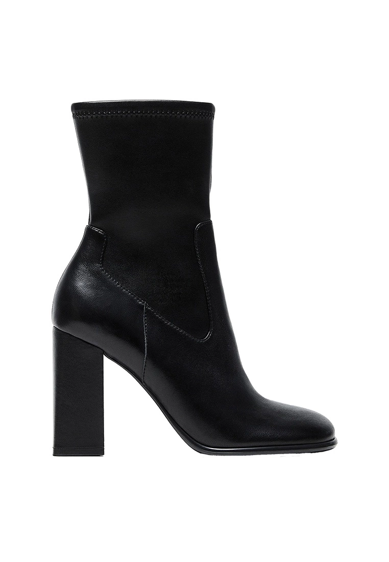 Mango Squared Toe Leather Ankle Boots 3 Mango Squared Toe Leather Ankle Boots