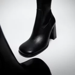 Mango Squared Toe Leather Ankle Boots 10 Mango Squared Toe Leather Ankle Boots -Mango popular store mango 0027 5146336 4