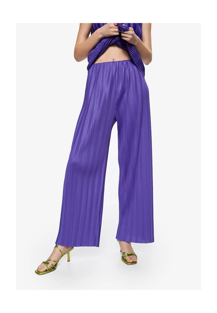 Mango Pleated Palazzo Trousers 3 Mango Pleated Palazzo Trousers