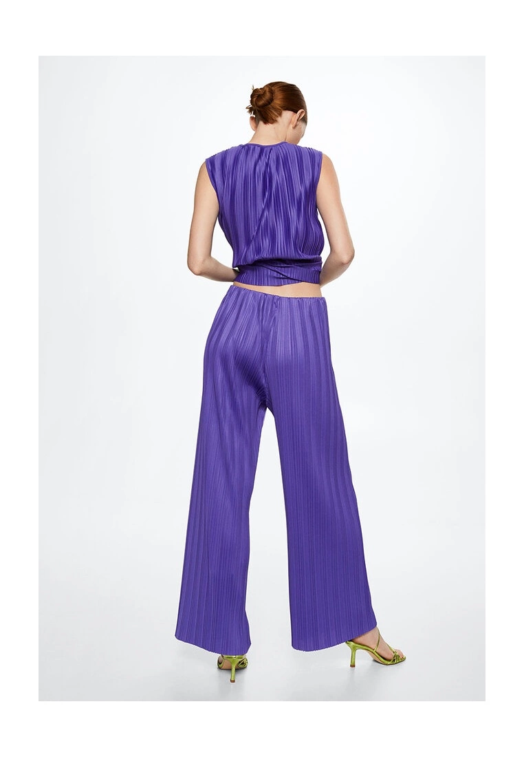 Mango Pleated Palazzo Trousers 4 Mango Pleated Palazzo Trousers - Image 2