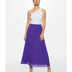 Mango Pleated Midi Skirt -Mango popular store mango 0045 0055916 5