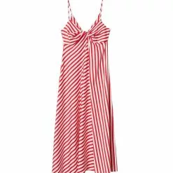 Mango Striped Cotton-Blend Dress -Mango popular store mango 0055 2758916 6
