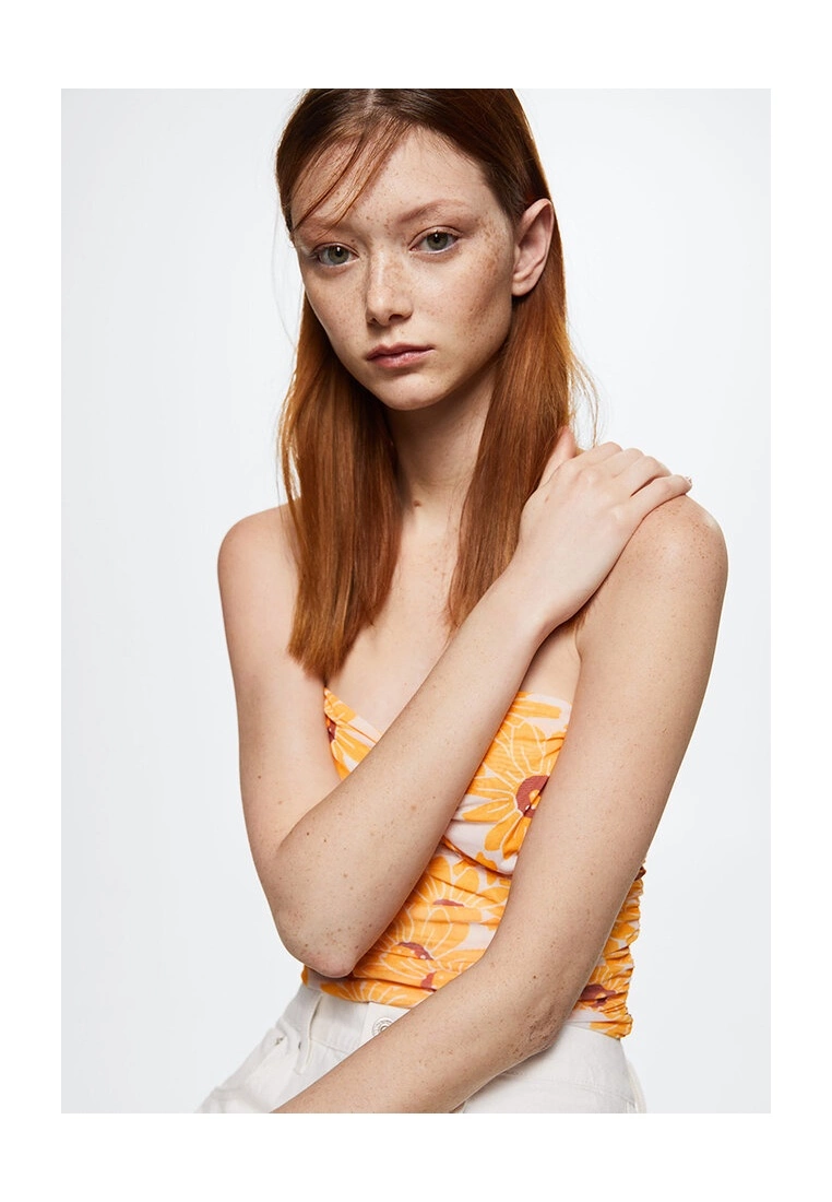 Mango Floral Crop Top 5 Mango Floral Crop Top - Image 3