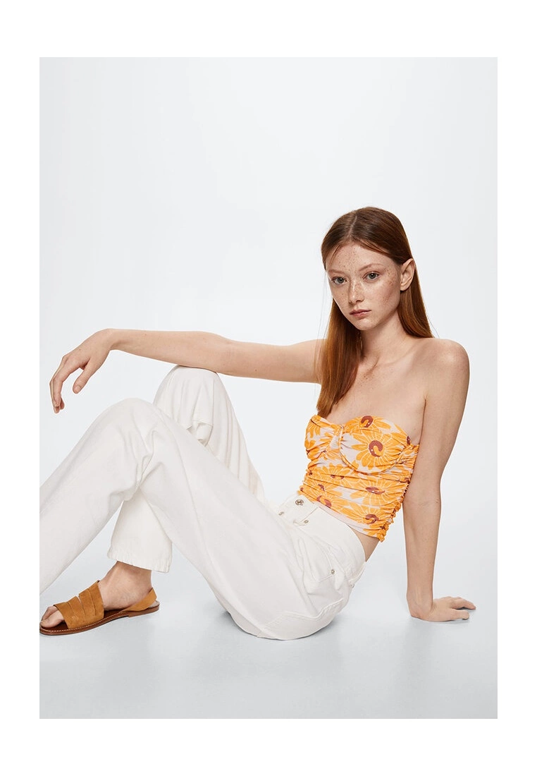 Mango Floral Crop Top 6 Mango Floral Crop Top - Image 4