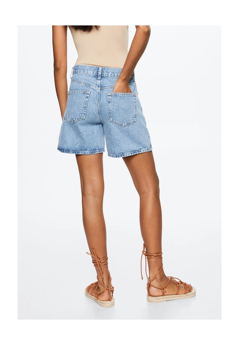 Mango Straight Denim Shorts 5 Mango Straight Denim Shorts - Image 3