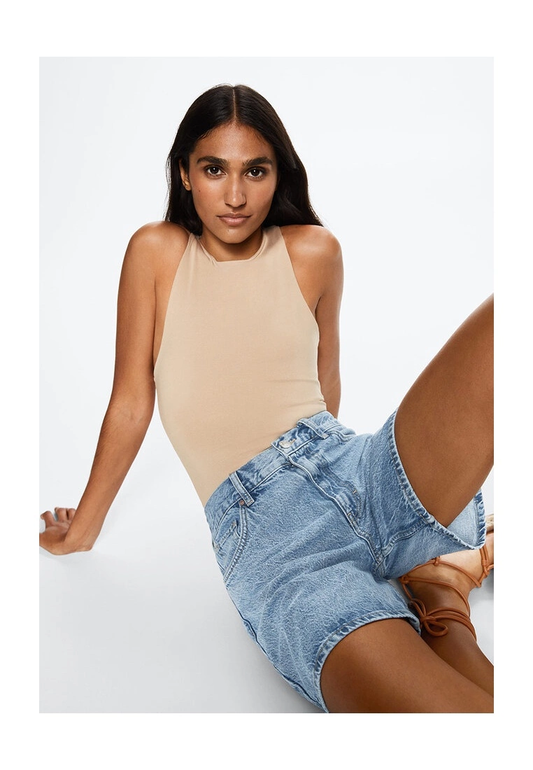 Mango Straight Denim Shorts 7 Mango Straight Denim Shorts - Image 5