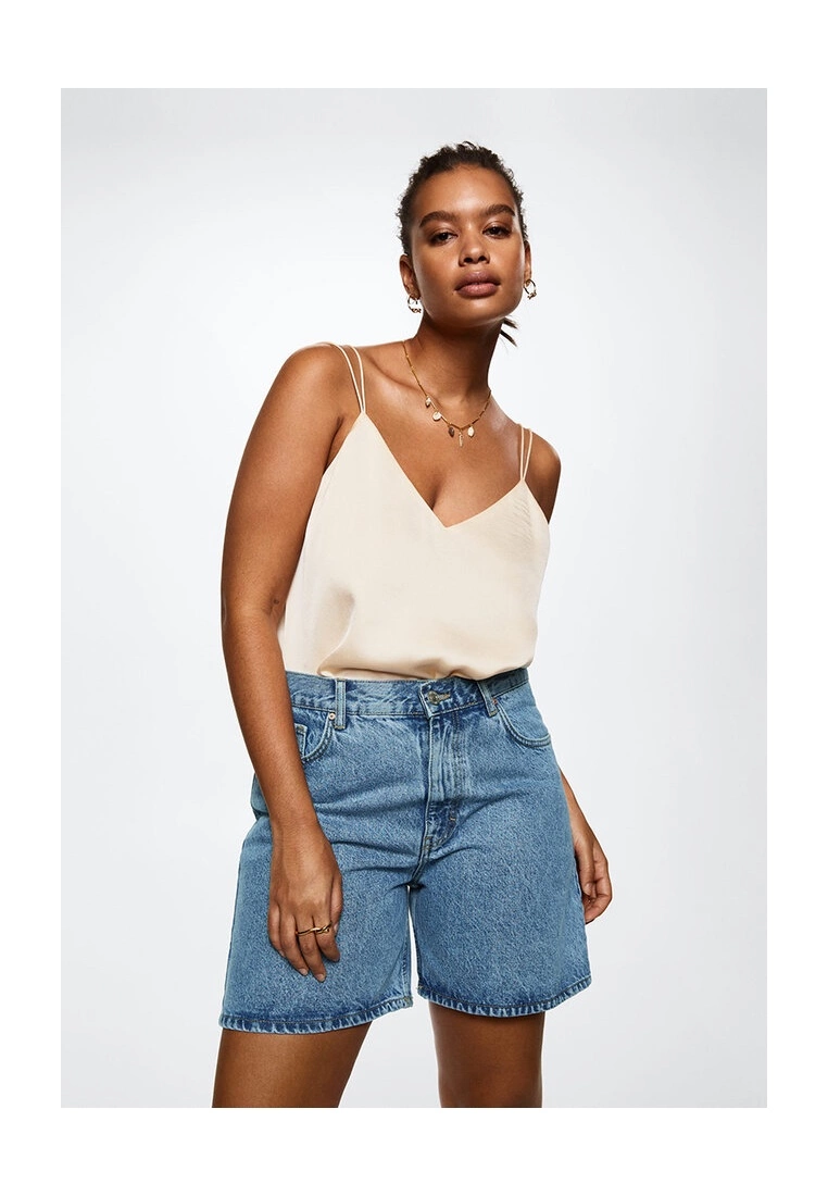 Mango Straight Denim Shorts 9 Mango Straight Denim Shorts - Image 7