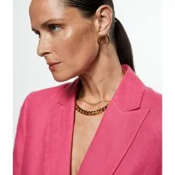 Mango 100% Linen Suit Blazer -Mango popular store mango 0076 6845916 3