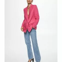 Mango 100% Linen Suit Blazer -Mango popular store mango 0076 6845916 5