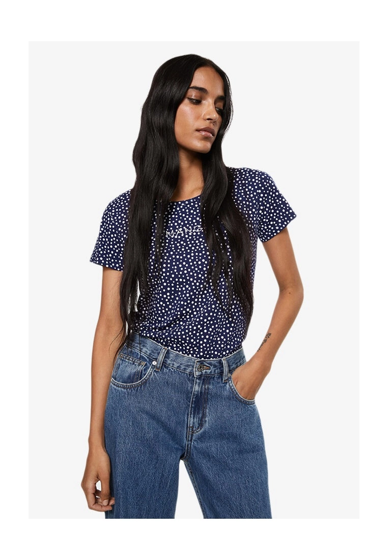 Mango Embroidered Logo Print T-Shirt 3 Mango Embroidered Logo Print T-Shirt