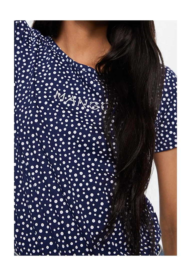 Mango Embroidered Logo Print T-Shirt 5 Mango Embroidered Logo Print T-Shirt - Image 3
