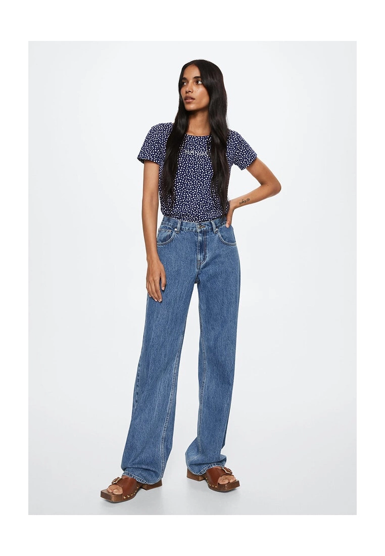 Mango Embroidered Logo Print T-Shirt 6 Mango Embroidered Logo Print T-Shirt - Image 4