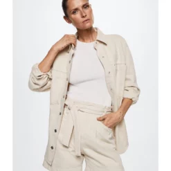 Mango Paperbag Denim Shorts -Mango popular store mango 0093 0168916 5