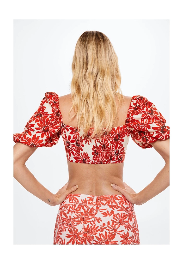 Mango Floral Crop Top 4 Mango Floral Crop Top - Image 2