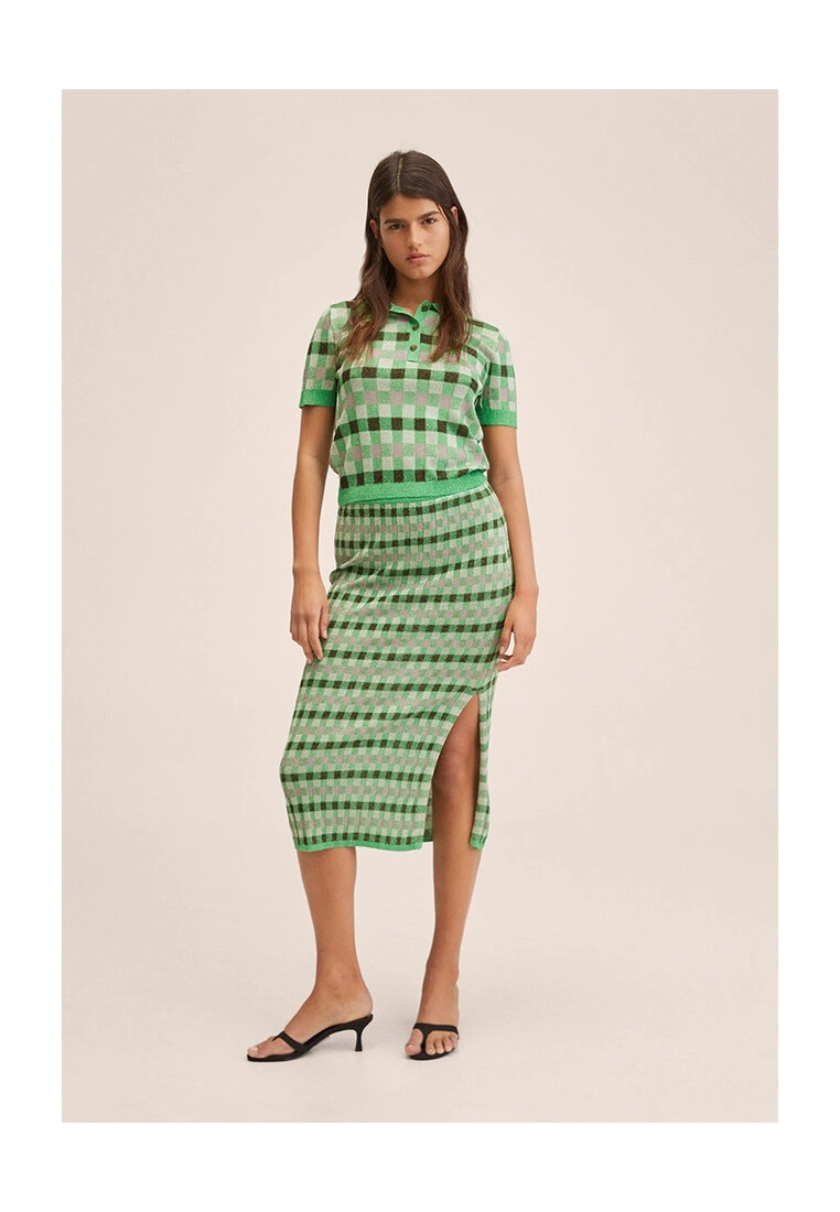 Mango Fine-Knit Print Polo Shirt 6 Mango Fine-Knit Print Polo Shirt - Image 4