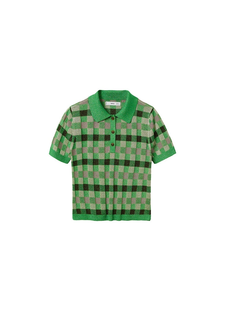 Mango Fine-Knit Print Polo Shirt 7 Mango Fine-Knit Print Polo Shirt - Image 5