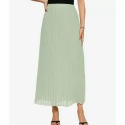 Mango Pleated Midi Skirt