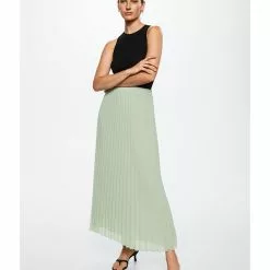 Mango Pleated Midi Skirt -Mango popular store mango 0106 2455916 4