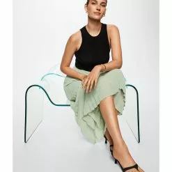Mango Pleated Midi Skirt -Mango popular store mango 0106 2455916 5