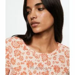 Mango Embroidered Logo Print T-Shirt -Mango popular store mango 0139 6155916 3