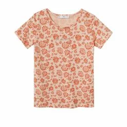 Mango Embroidered Logo Print T-Shirt -Mango popular store mango 0140 6155916 5