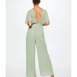Mango Long Pleated Jumpsuit -Mango popular store mango 0140 9055916 2