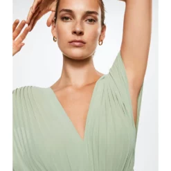 Mango Long Pleated Jumpsuit -Mango popular store mango 0141 9055916 3