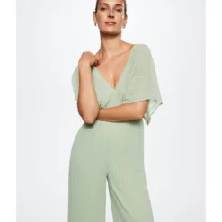 Mango Long Pleated Jumpsuit -Mango popular store mango 0141 9055916 5