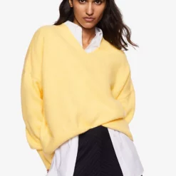 Mango V-Neck Knit Sweater