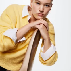 Mango V-Neck Knit Sweater -Mango popular store mango 0195 2270036 6