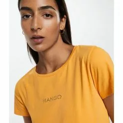 Mango Metallic Logo T-Shirt 9 Mango Metallic Logo T-Shirt -Mango popular store mango 0197 8455916 3