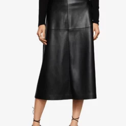 Mango Faux-Leather Skirt