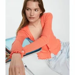 Mango Ribbed Knit Cardigan -Mango popular store mango 0205 8030816 3