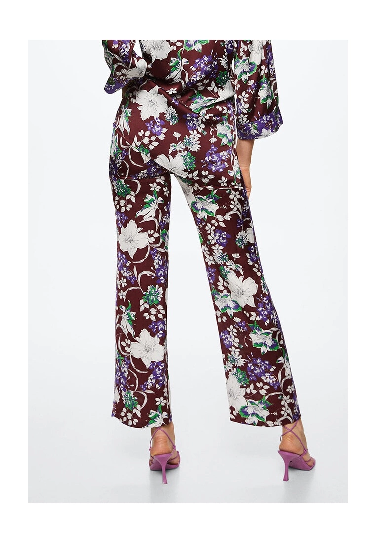 Mango Flower Print Trousers 4 Mango Flower Print Trousers - Image 2
