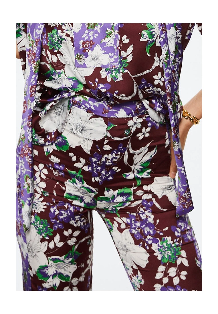 Mango Flower Print Trousers 5 Mango Flower Print Trousers - Image 3