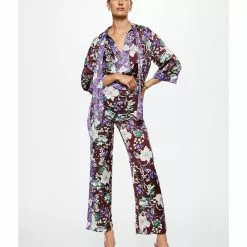 Mango Flower Print Trousers 10 Mango Flower Print Trousers -Mango popular store mango 0205 9558916 4