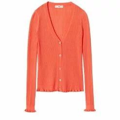 Mango Ribbed Knit Cardigan -Mango popular store mango 0206 8030816 5