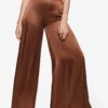 Mango Satin Palazzo Trousers