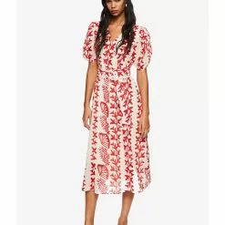 Mango Printed Cotton Dress