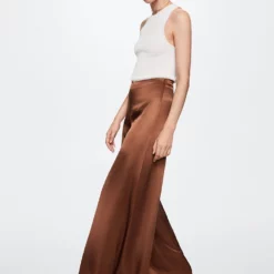 Mango Satin Palazzo Trousers -Mango popular store mango 0208 0171036 3