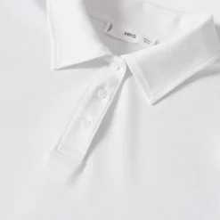 Mango Long-Sleeved Cotton Jersey Polo Shirt 12 Mango Long-Sleeved Cotton Jersey Polo Shirt -Mango popular store mango 0223 4761036 5
