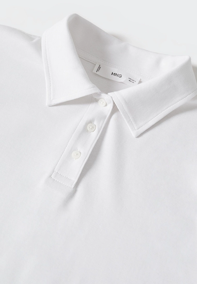 Mango Long-Sleeved Cotton Jersey Polo Shirt 7 Mango Long-Sleeved Cotton Jersey Polo Shirt - Image 5