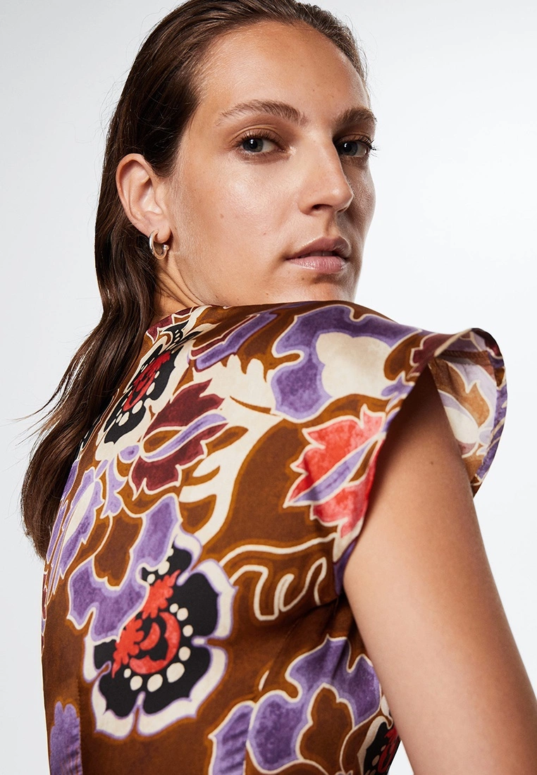 Mango Floral Print Dress 6 Mango Floral Print Dress - Image 4