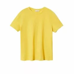 Mango Cotton Linen-Blend T-Shirt -Mango popular store mango 0383 1903426 6