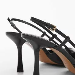 Mango Sling Back Leather Heels 11 Mango Sling Back Leather Heels -Mango popular store mango 0385 2881046 3