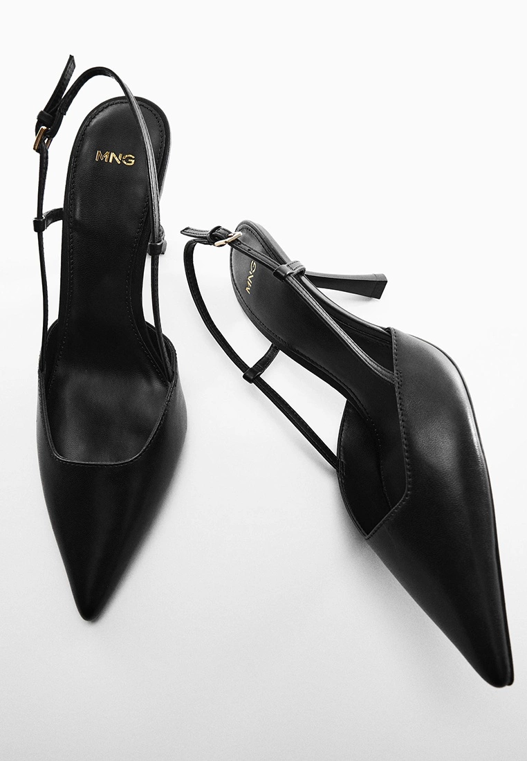 Mango Sling Back Leather Heels 7 Mango Sling Back Leather Heels - Image 5