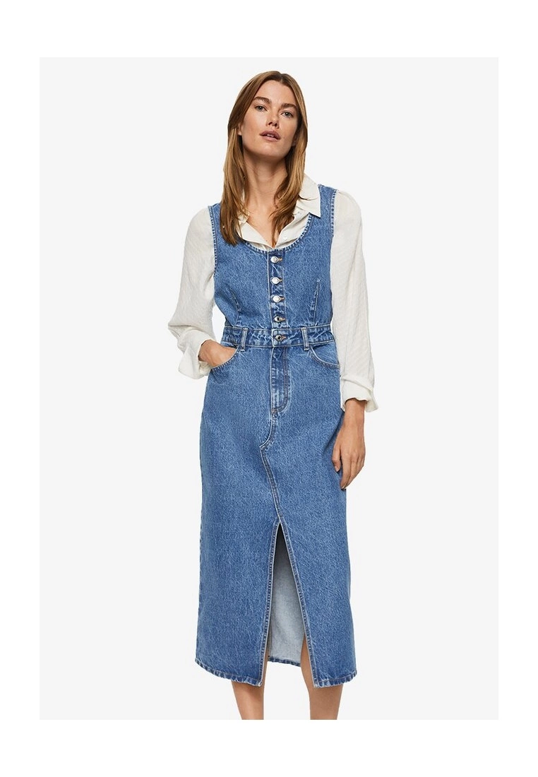 Mango Button Denim Dress 3 Mango Button Denim Dress