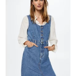 Mango Button Denim Dress 10 Mango Button Denim Dress -Mango popular store mango 0395 1248326 3